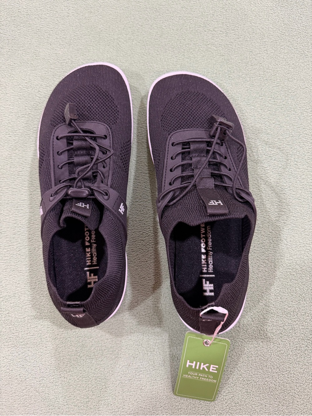 HIKE Women’s Black Knit Casual Sneakers
